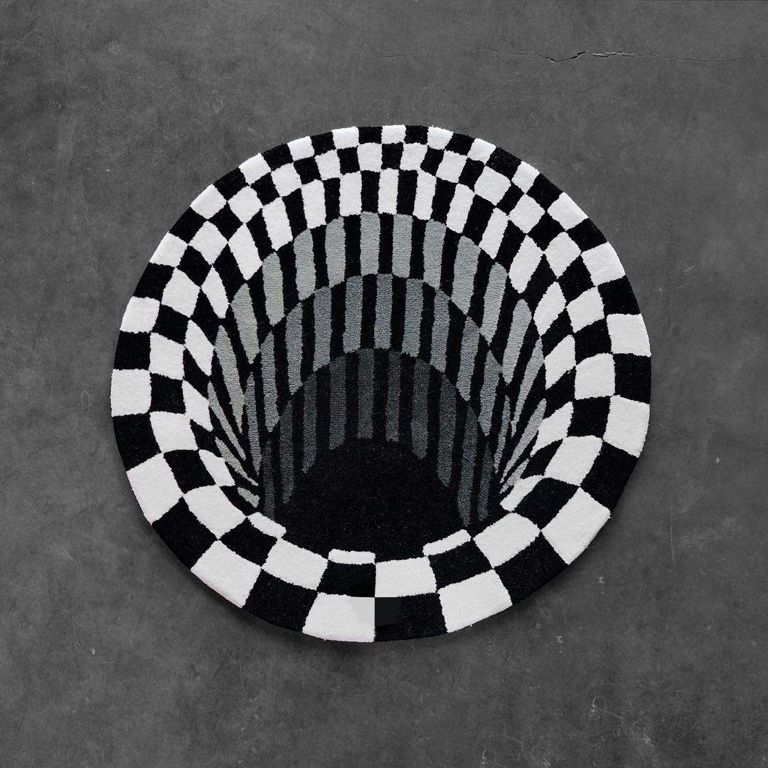 3D Hole Illusion Rug