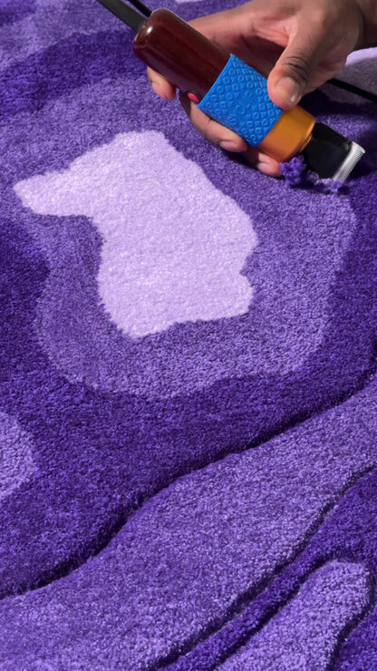 Wave Purple Rug